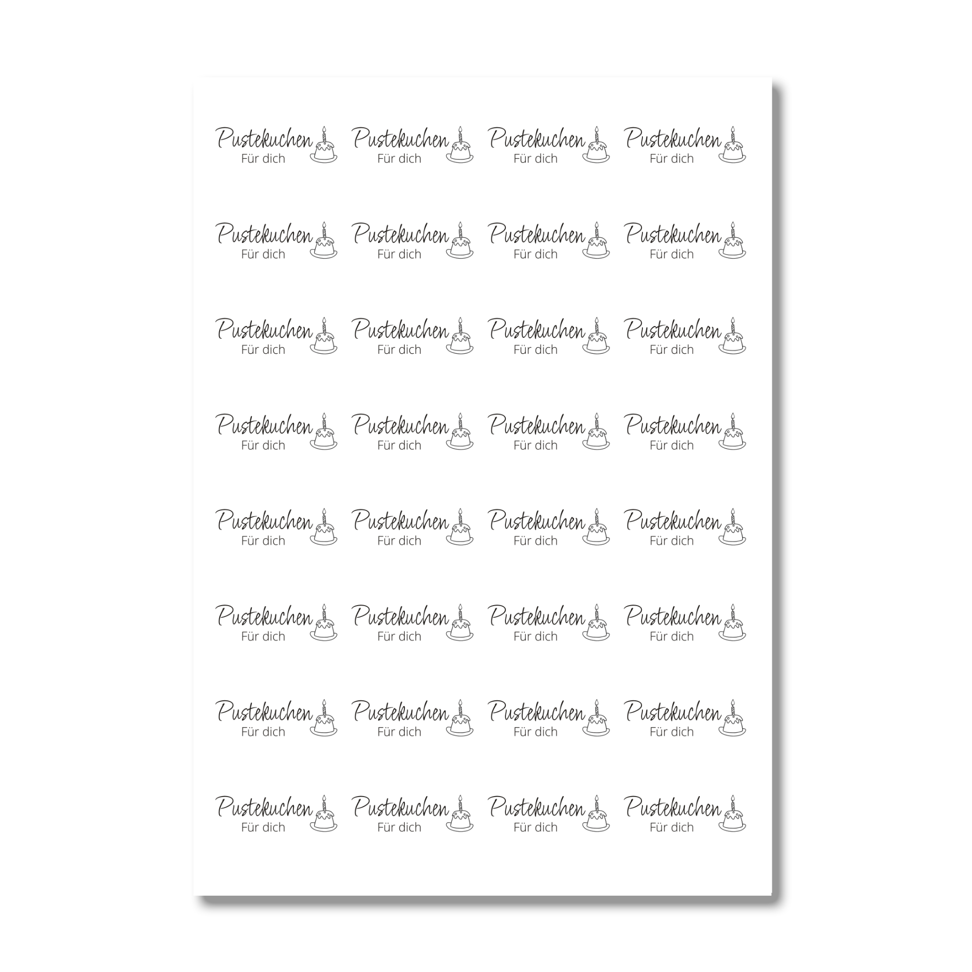 Etiketten Pustekuchen