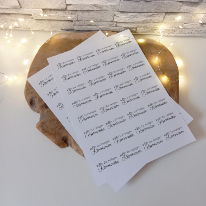 Etiketten Kommunion