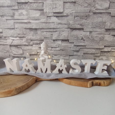 Schriftzug Namaste