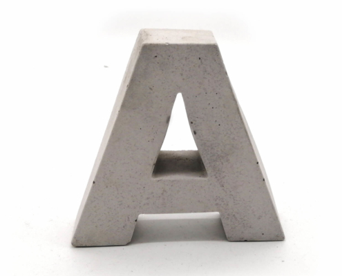 Bedton Deko Ideen - Beton Buchstaben XXL