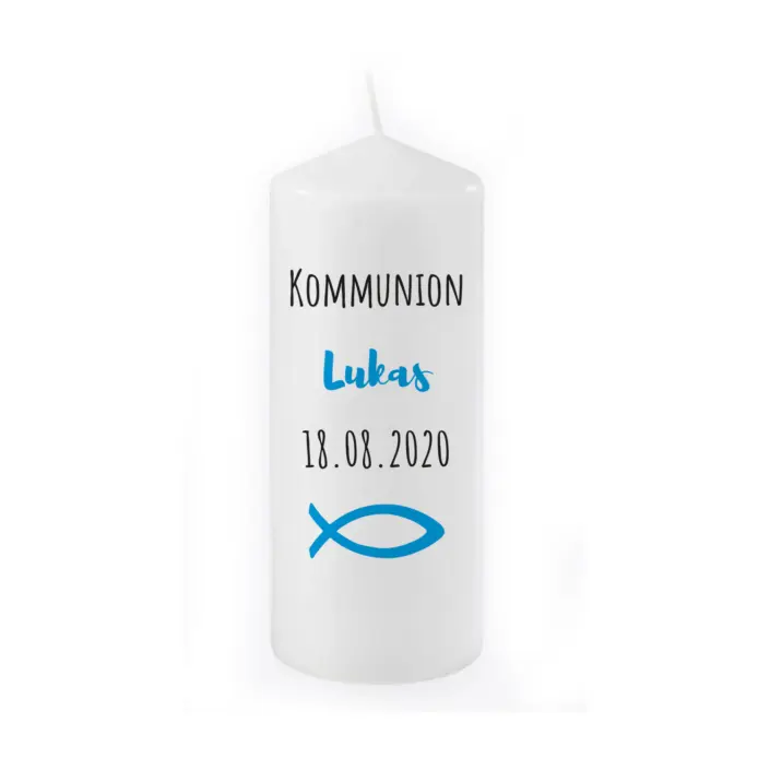 kerze-gross-kommunion Kommuniontischdeko | Kerzen mit Namen
