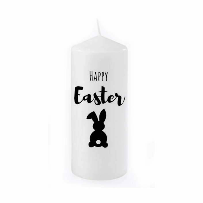 kreativkeller-deko-und-geschenke-ausgefallene-osterdekoration-4 Ausgefallene Osterdekorationen - bedruckte Osterkerze Frohe Ostern