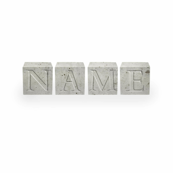 kreativkeller-deko-und-geschenke-aussergewöhnliche-geschenke-geburtstag-11 Außergewöhnliche Geschenke Geburtstag - Beton Buchstabenwürfel Wunschname