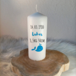 Personalisierte Kerzen groß Baby