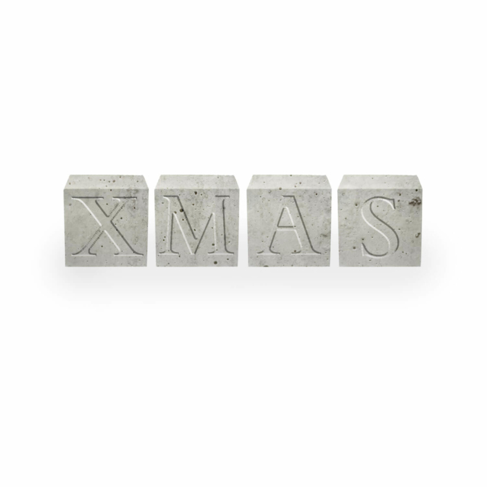 kreativkeller-deko-und-geschenke-dekorationsvorschlaege-fuer-weihnachten-4 Dekorationsvorschläge für Weihnachte - Beton Buchstabenwürfel Xmas