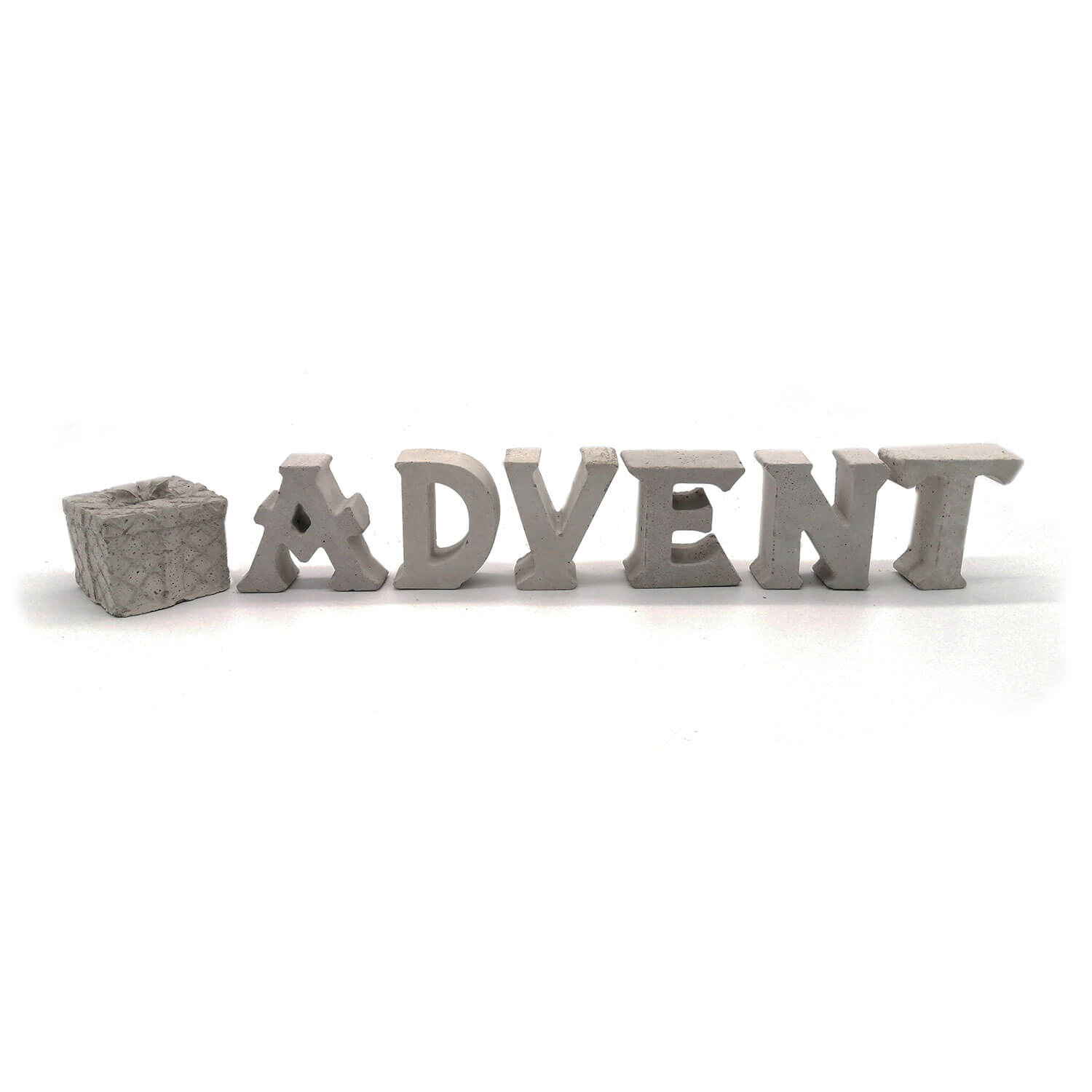 Beton Buchstaben Advent