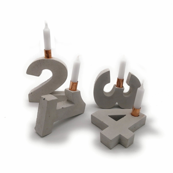 kreativkeller-deko-und-geschenke-dekorationsvorschlaege-fuer-weihnachten-6 Dekorationsvorschläge für Weihnachte - Beton Adventskranz Zahlen 1-4