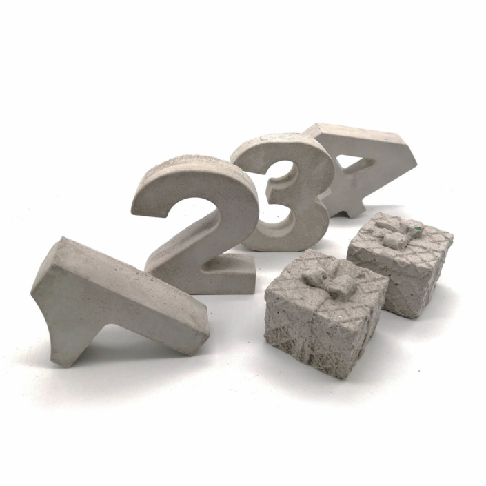 kreativkeller-deko-und-geschenke-dekorationsvorschlaege-fuer-weihnachten-7 Dekorationsvorschläge für Weihnachte - Beton Zahlen Set 1-4 mit Geschenken