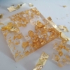 Epoxidharz Deko - Resin Puzzleteile in gold