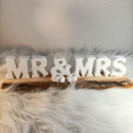 Raysin Buchstaben Mr & Mrs