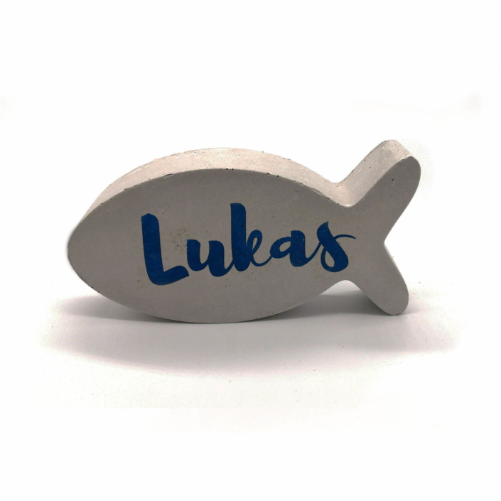 kreativkeller-deko-und-geschenke-kommuniontischdeko-15 Kommuniontischdeko Beton Fisch zur Kommunion