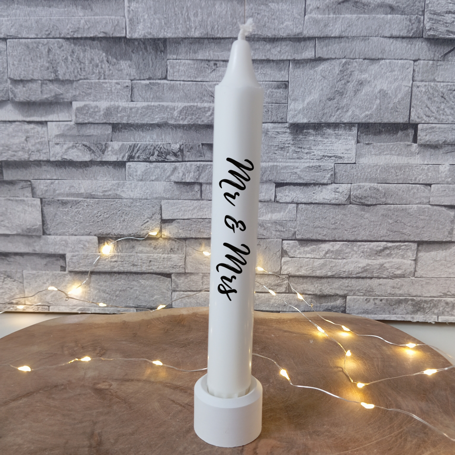 Hochzeitskerzen mit Spruch – Bild 2