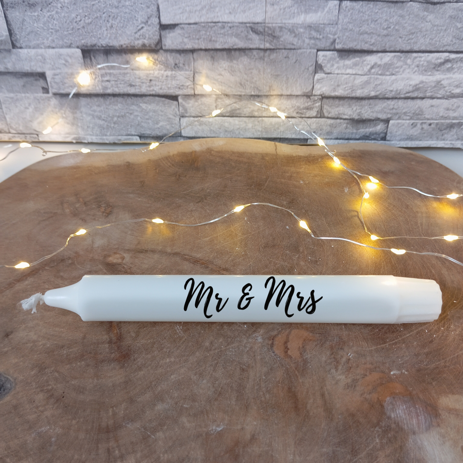 Hochzeitskerzen mit Spruch – Bild 3