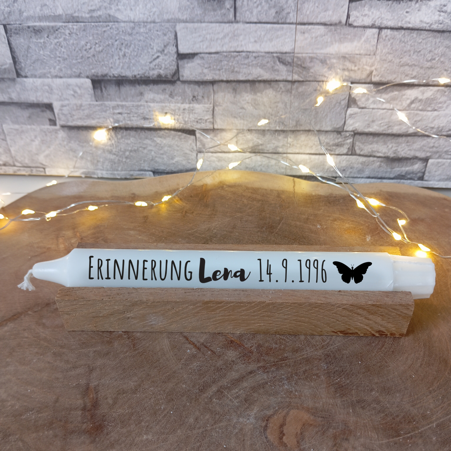 Trauer Kerze mit Namen – Bild 9