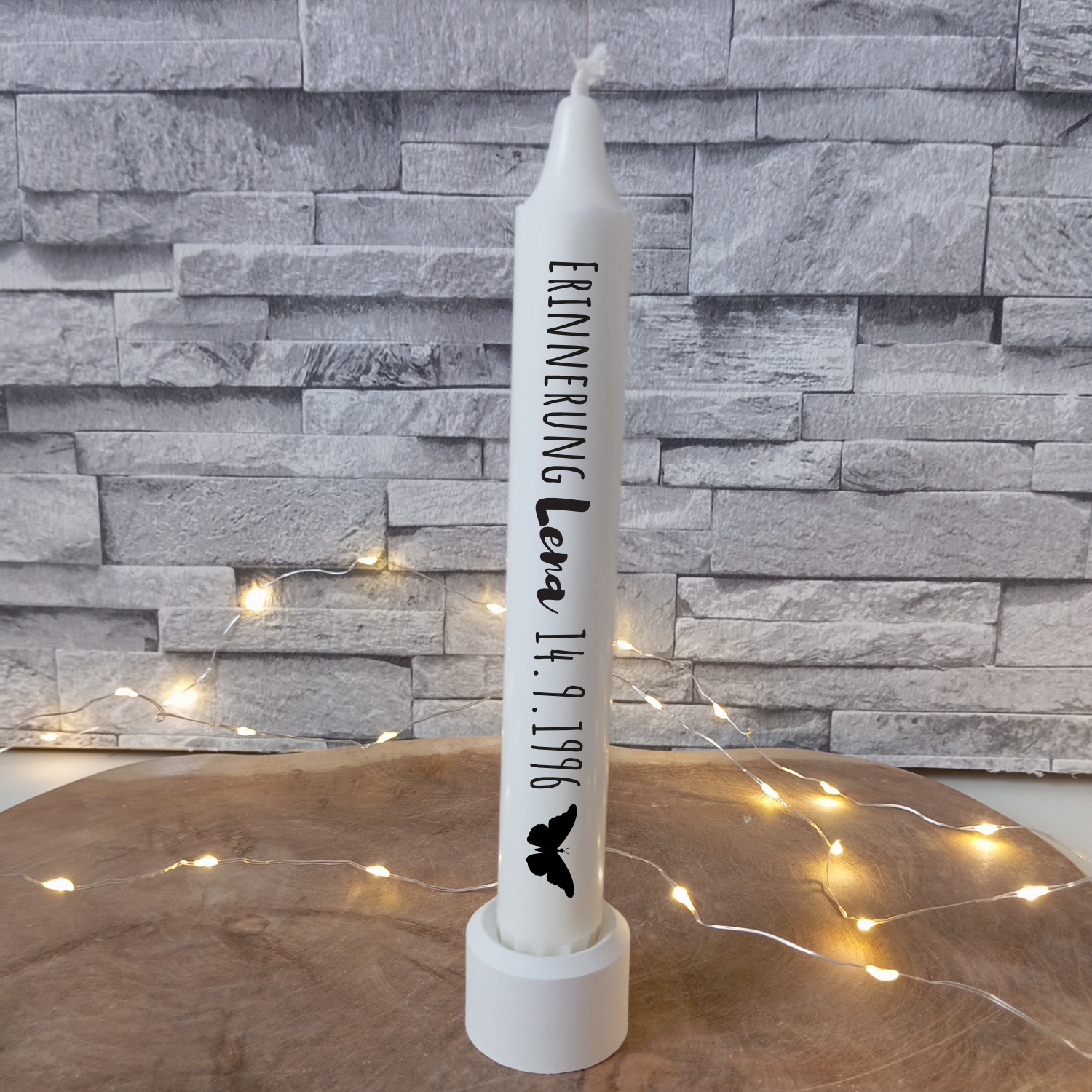 Trauer Kerze mit Namen