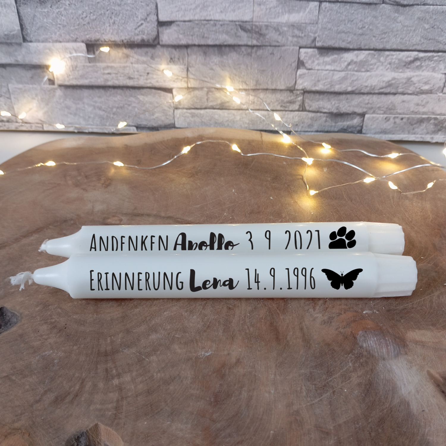 Trauer Kerze mit Namen – Bild 4