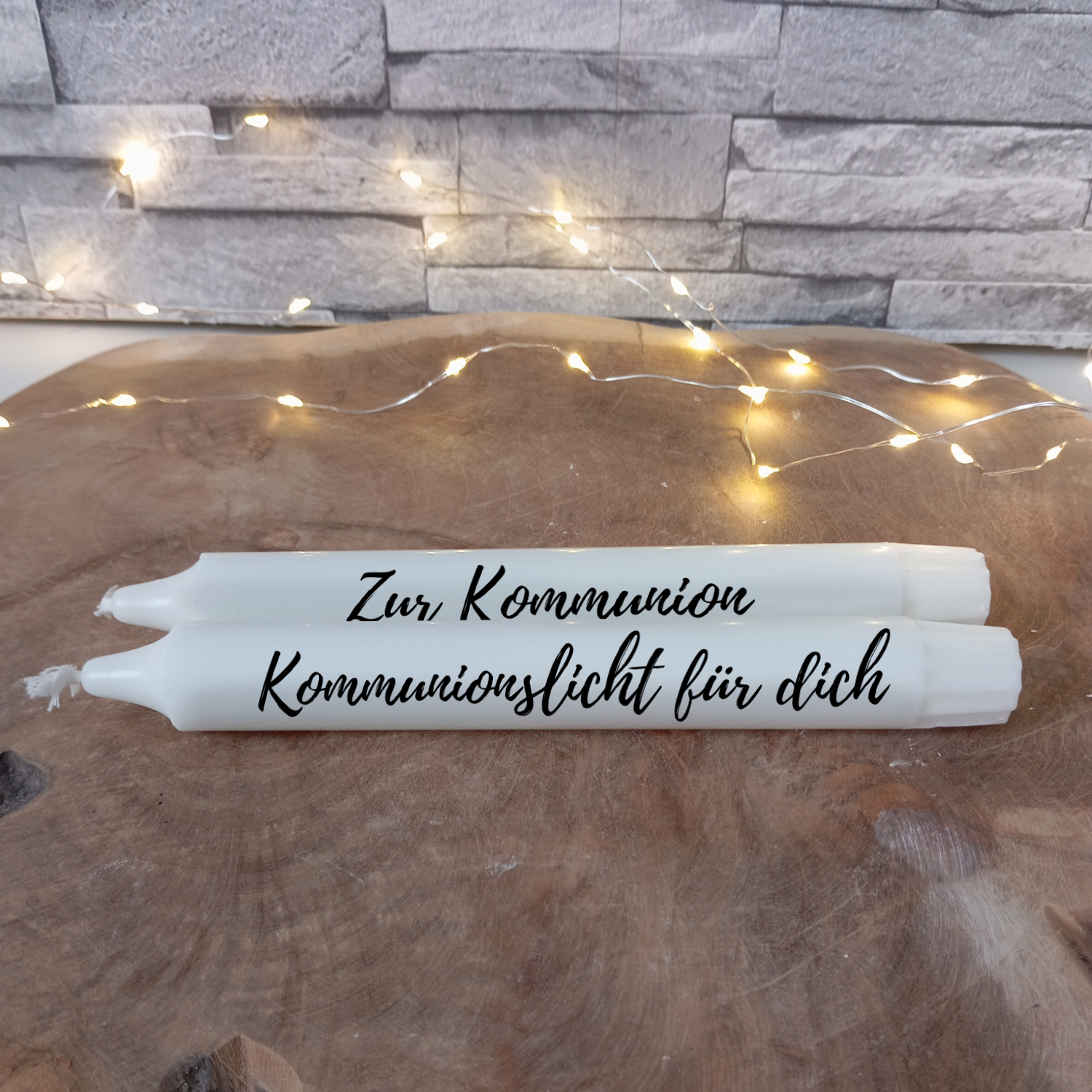 Kerze Kommunion mit Spruch – Bild 4