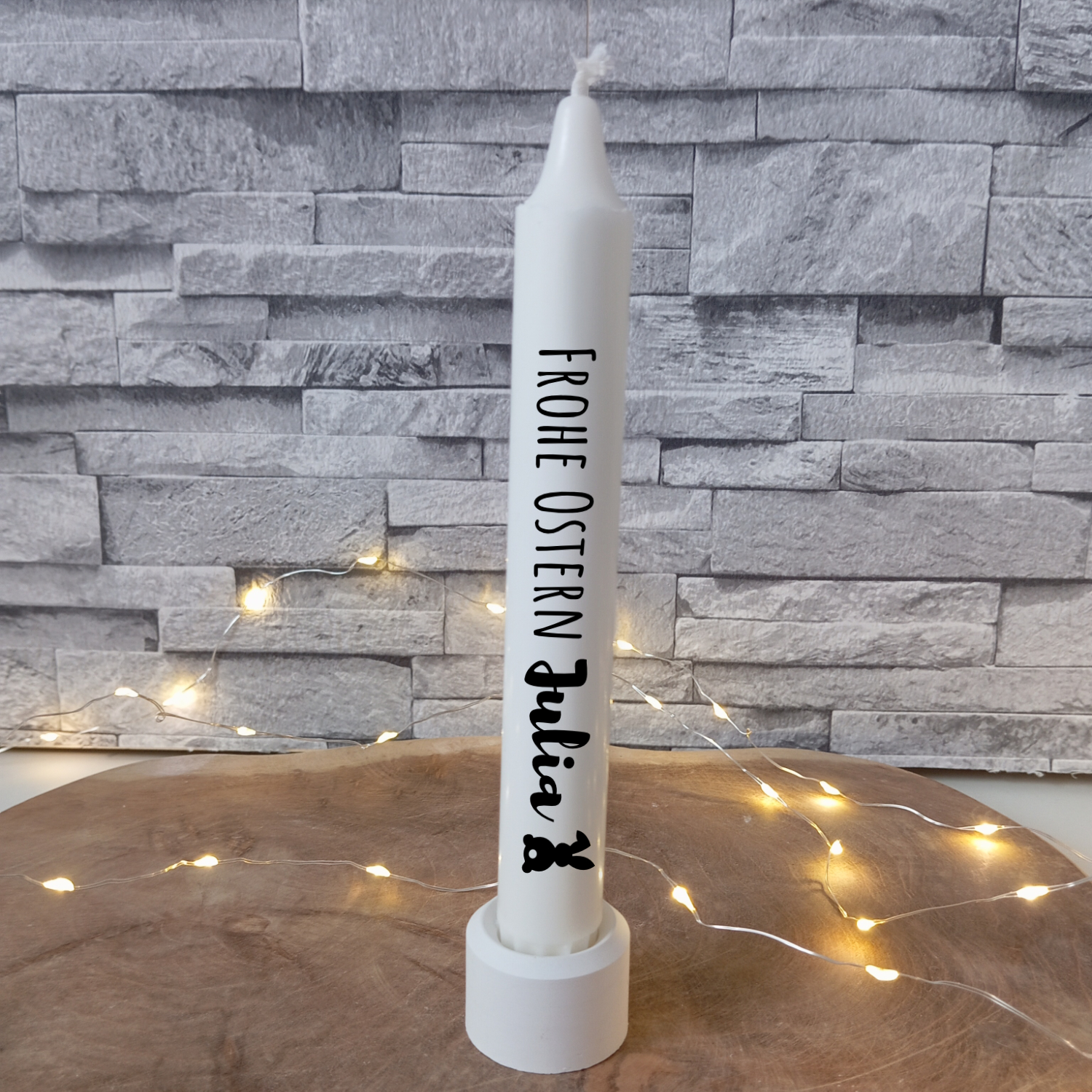 Personalisierte Osterkerzen