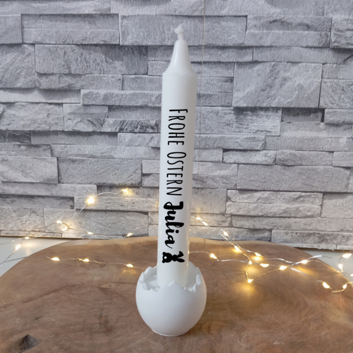 Personalisierte Osterkerzen