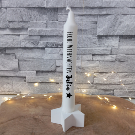 Weihnachtskerze mit Name