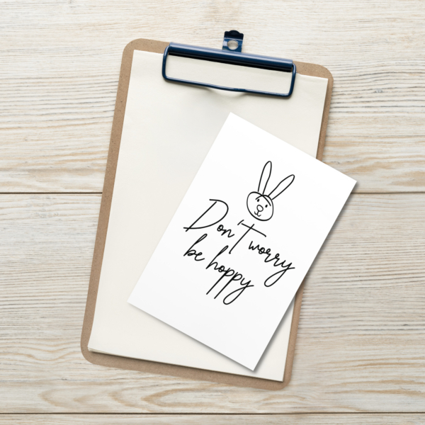 Postkarte Don't worry be happy